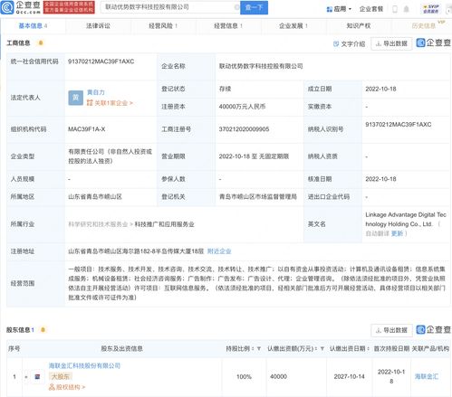 海聯(lián)金匯新設(shè)數(shù)字科技子公司,注冊(cè)資本4億元