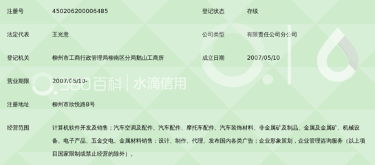 廣西易德科技有限責(zé)任公司第二分公司