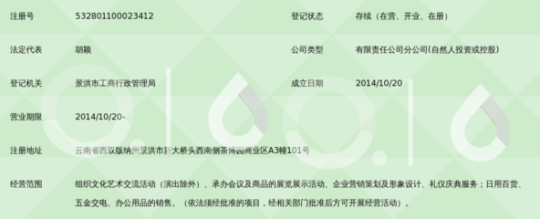 云南藝邦文化傳播有限公司西雙版納分公司