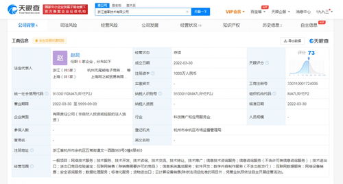 阿里成立貓享技術(shù)公司,注冊(cè)資本1000萬