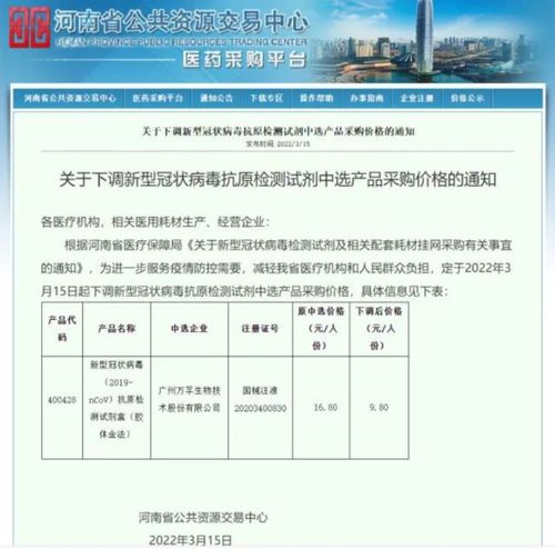 上市即集采,新冠自測試劑盒前途未卜