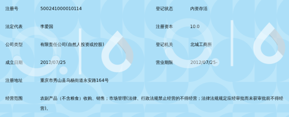 秀山縣永安農(nóng)副產(chǎn)品