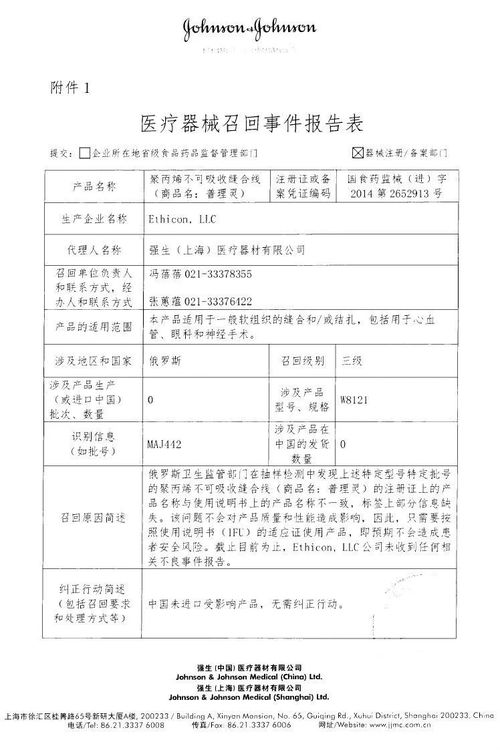 速遞 5個醫(yī)療器械主動召回